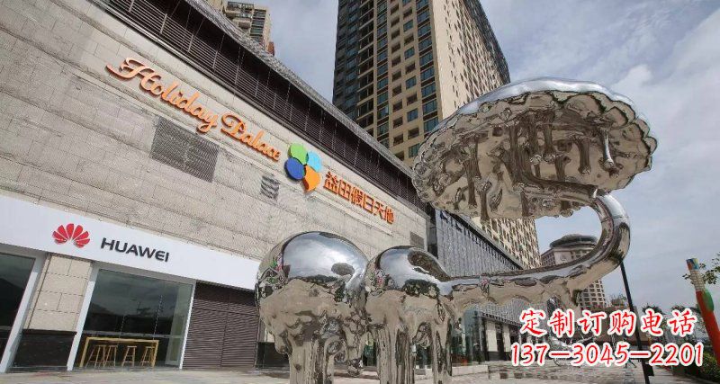 贵州不锈钢门前的大象雕塑