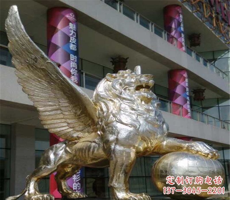贵州不锈钢狮子雕塑象征力量与美