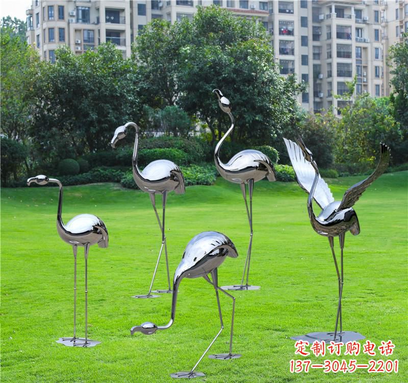 贵州不锈钢仙鹤雕塑——传承中华文化精髓