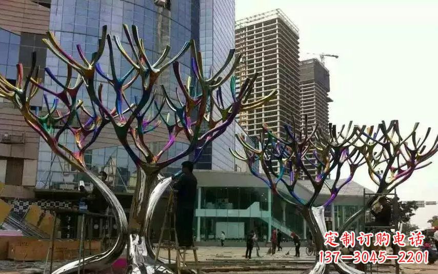贵州不锈钢树枝景观雕塑