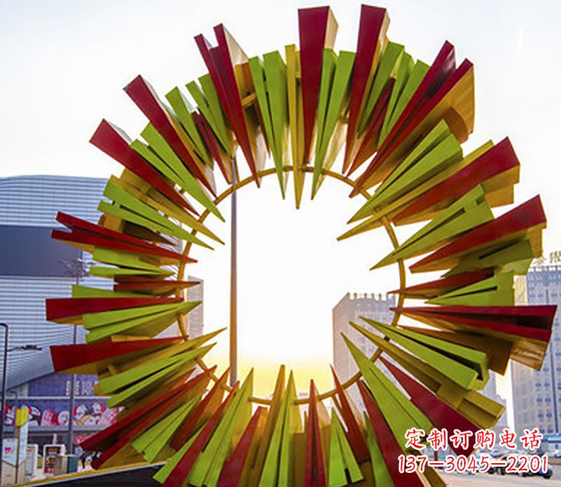 贵州绚烂太阳,精美不锈钢太阳花雕塑