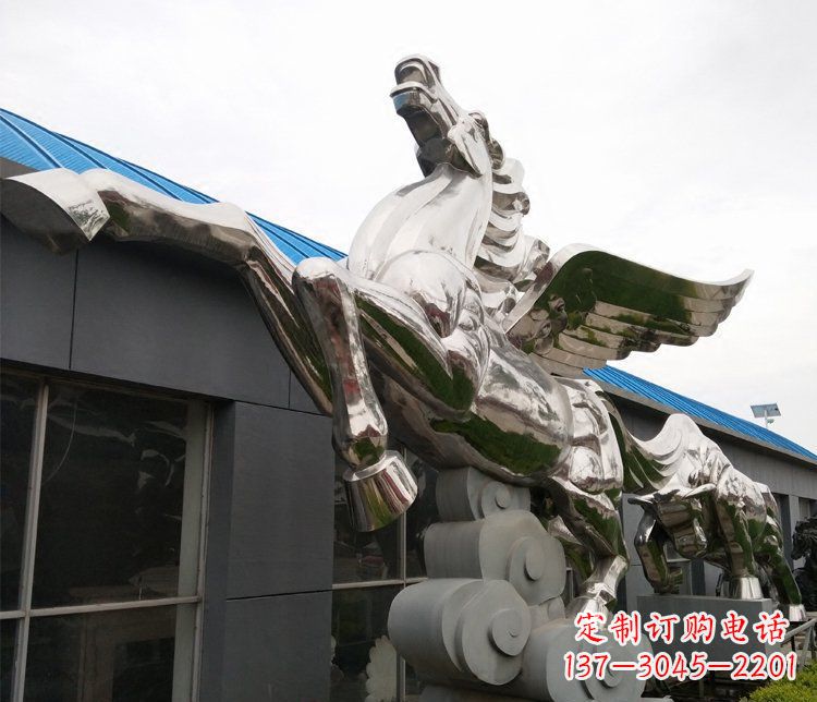 贵州不锈钢飞马城市雕塑展现城市精神