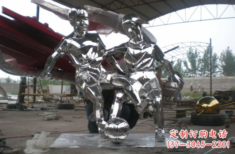贵州不锈钢足球雕塑精美的艺术品