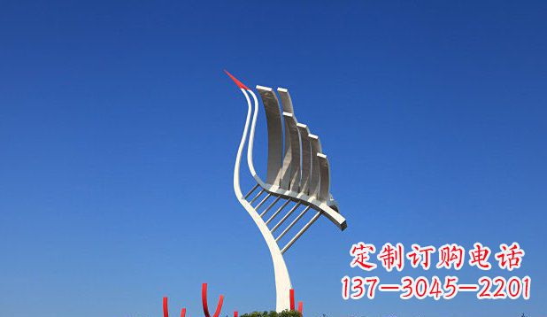 贵州不锈钢天鹅丹顶鹤仙鹤雕塑