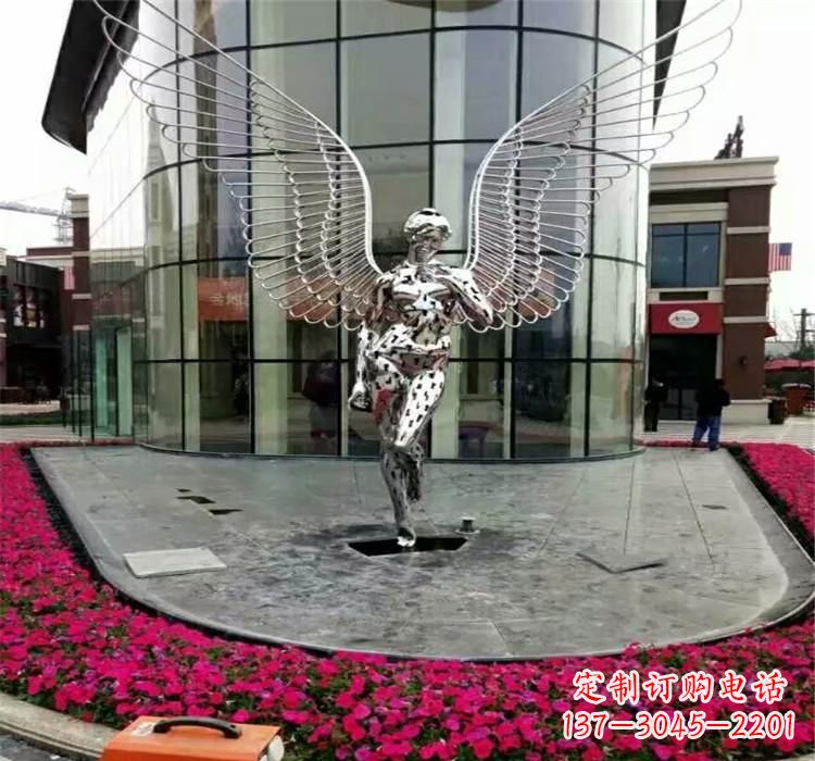 贵州不锈钢天使雕塑传递着爱的美丽