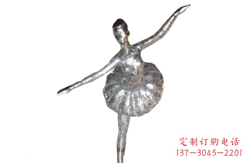 贵州不锈钢跳芭蕾的女孩雕塑