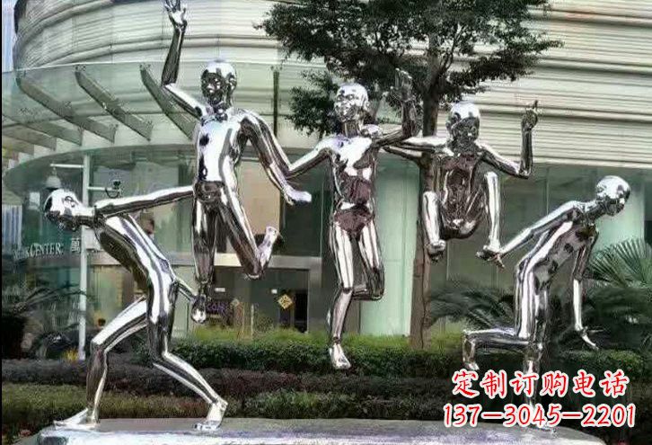 贵州勇敢跳跃的儿童雕塑