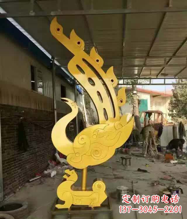 贵州不锈钢铁艺凤凰雕塑