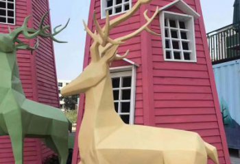 贵州不锈钢烤漆小鹿雕塑让你的家园更加美丽