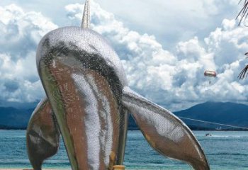 贵州不锈钢鲸鱼雕塑精美绝伦