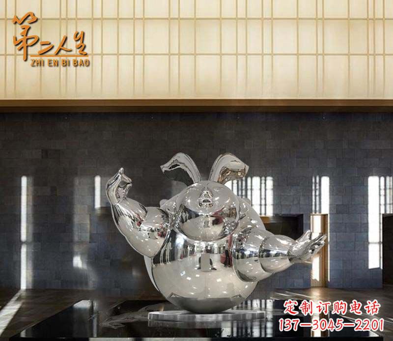 贵州不锈钢兔子雕塑——精致雕刻的艺术品