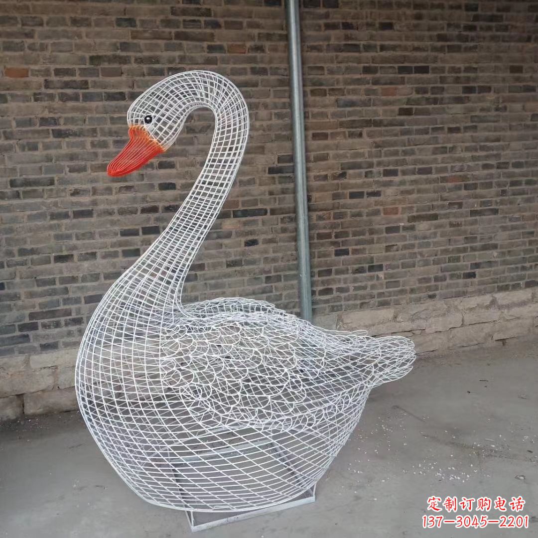 贵州精致的不锈钢天鹅雕塑
