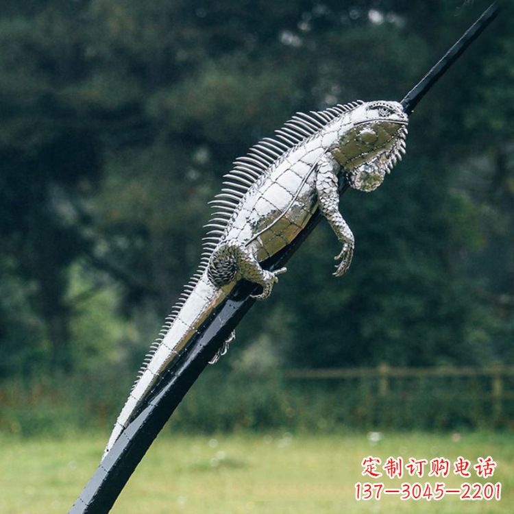 贵州不锈钢蜥蜴雕塑艺术的精美体现