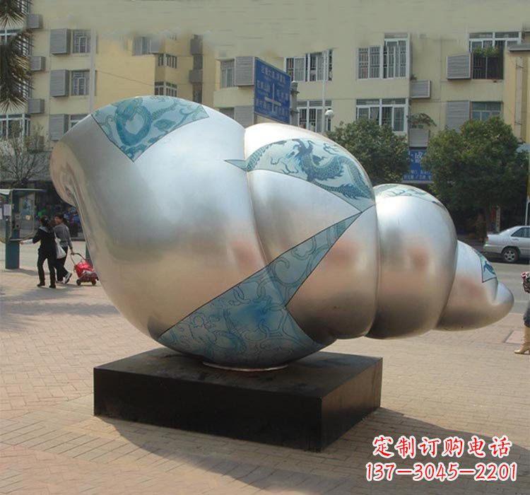 贵州不锈钢海螺雕塑——给小区增添美的魅力