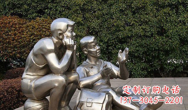 贵州不锈钢的学生雕塑