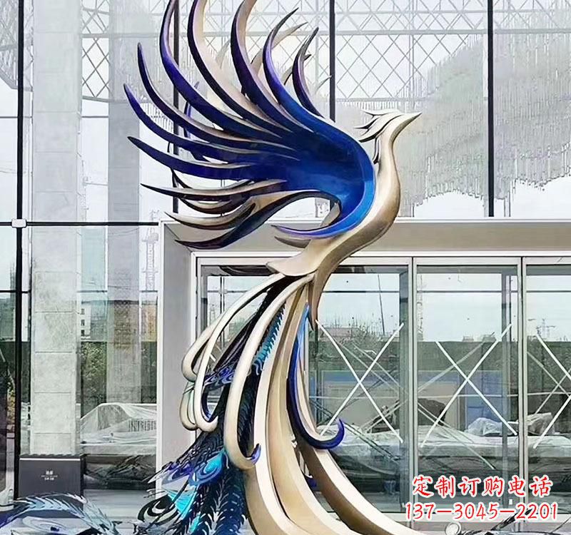 贵州不锈钢艺术凤凰雕塑——璀璨夺目的艺术之美