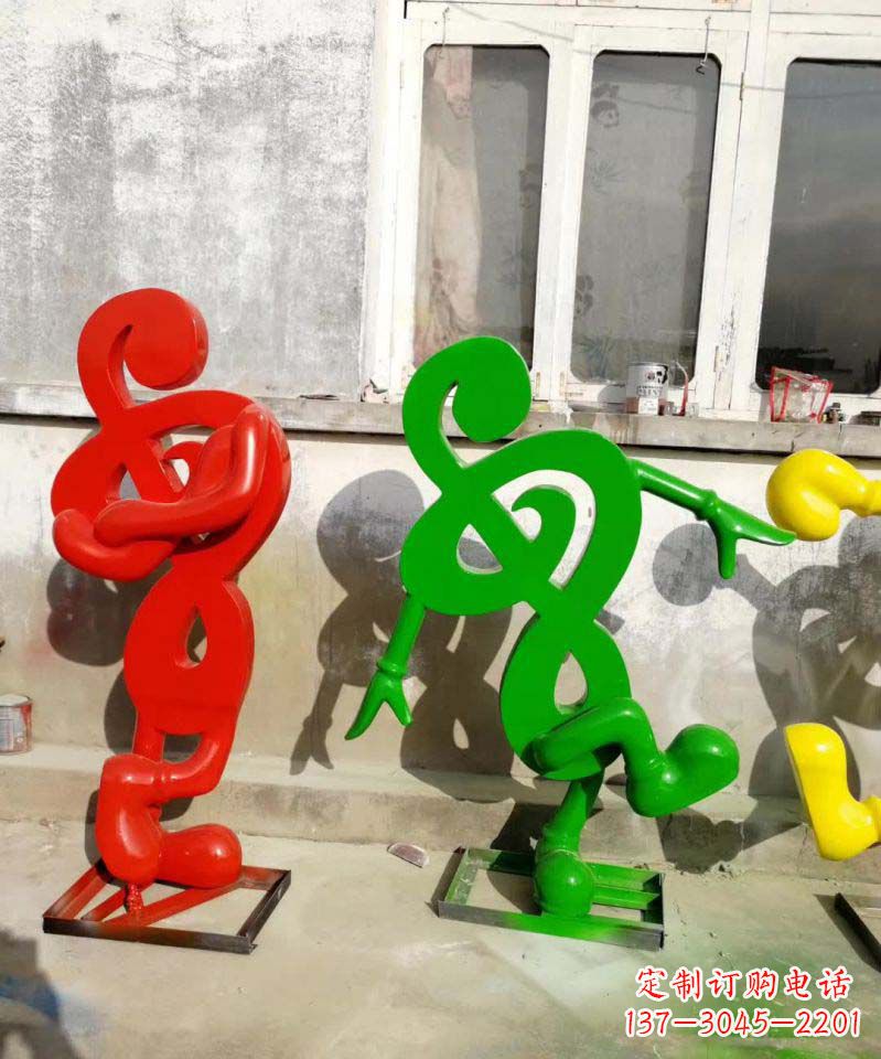 贵州美妙音乐不锈钢音符雕塑