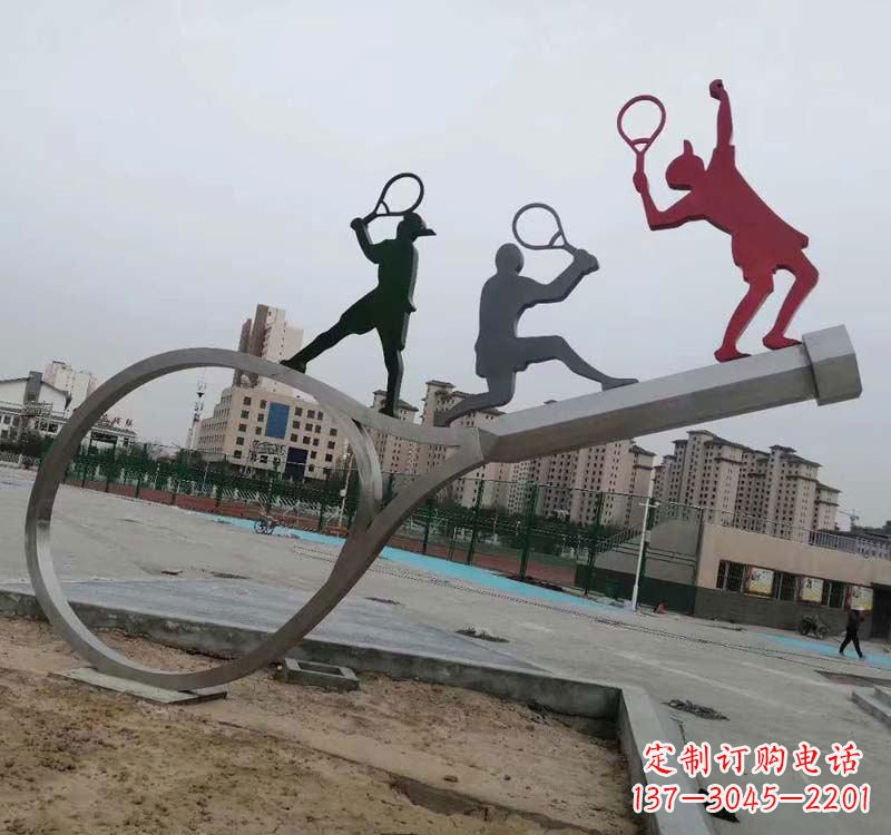 贵州不锈钢羽毛球雕塑精美的艺术装点