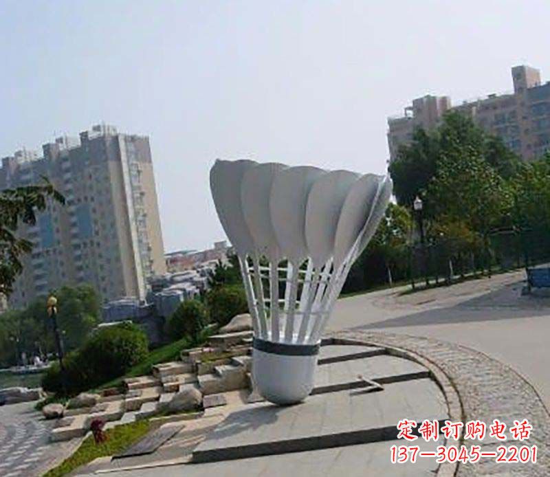 贵州不锈钢羽毛球雕塑装点美丽的羽毛球世界