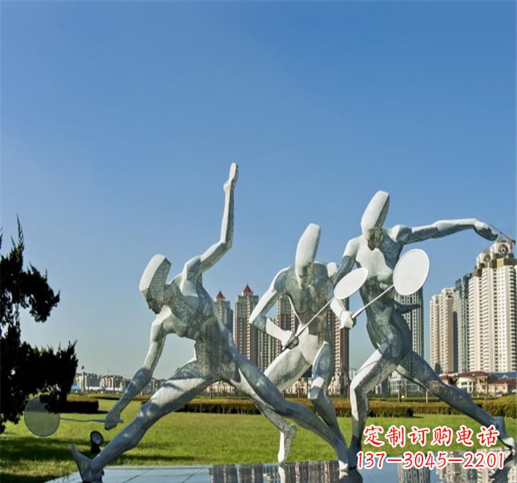 贵州不锈钢羽毛球雕塑——拓展你的园林视野