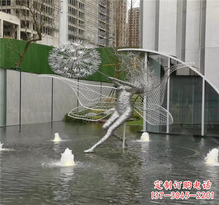 贵州美丽的不锈钢蒲公英雕塑