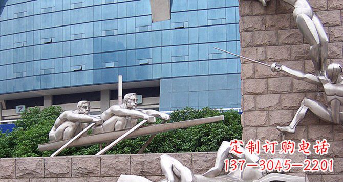 贵州不锈钢运动员雕塑——震撼的街头景观