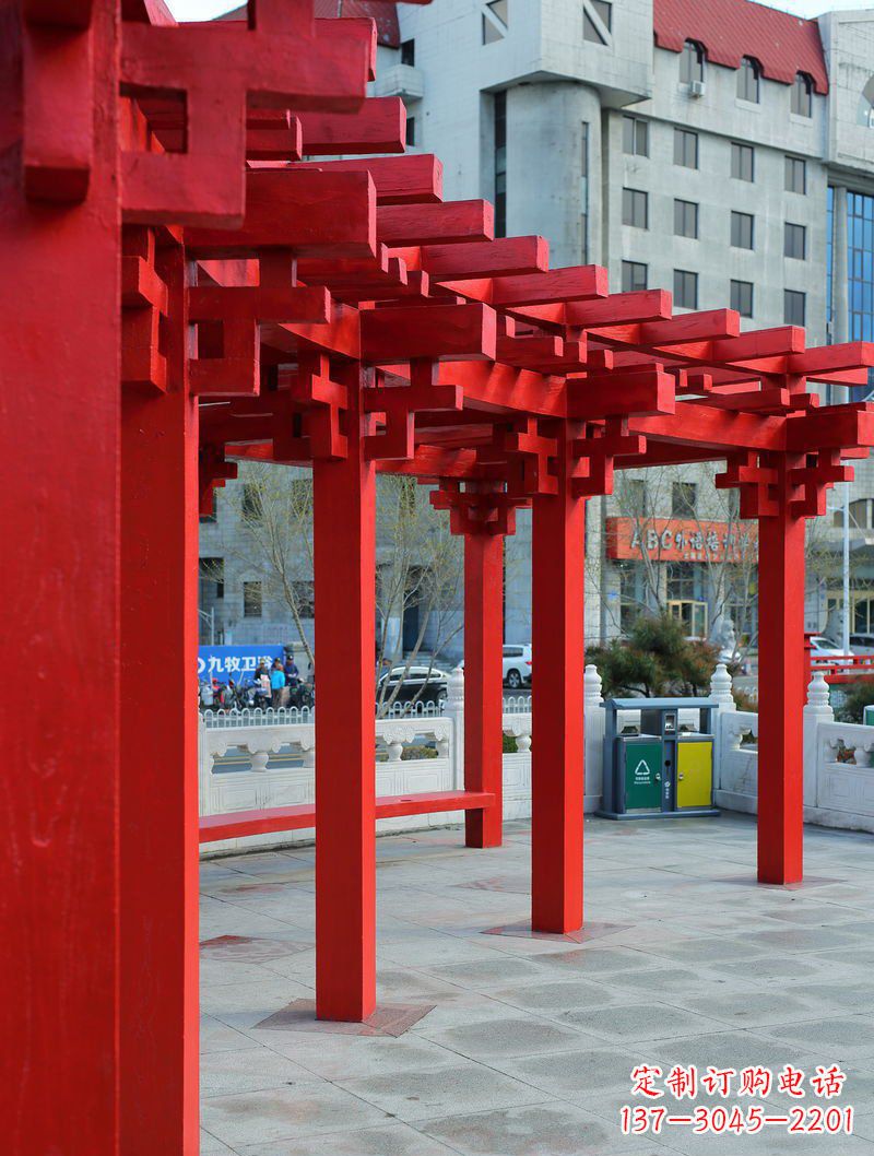 贵州长廊雕塑描绘城市景观的艺术作品