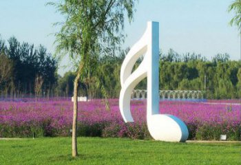 贵州不锈钢音符雕塑——点亮园林的音乐之美