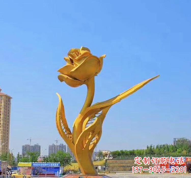 贵州精美不锈钢紫荆花雕塑