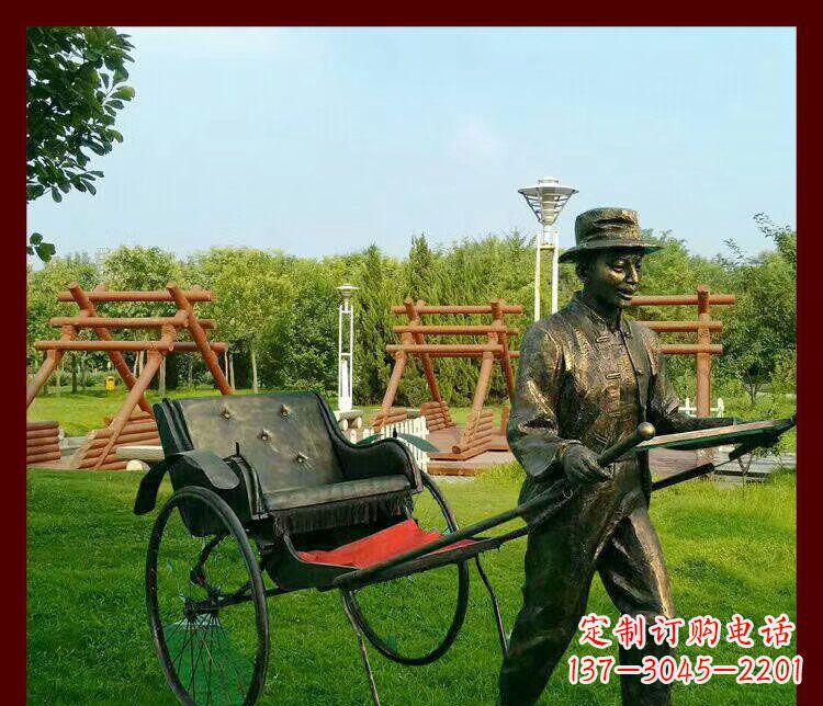贵州细说黄包车夫人雕塑