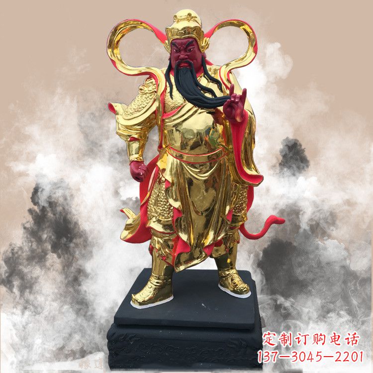 贵州彩绘关公佛像