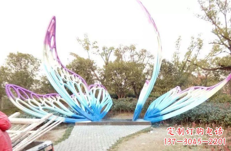 贵州彩色不锈钢蝴蝶雕塑