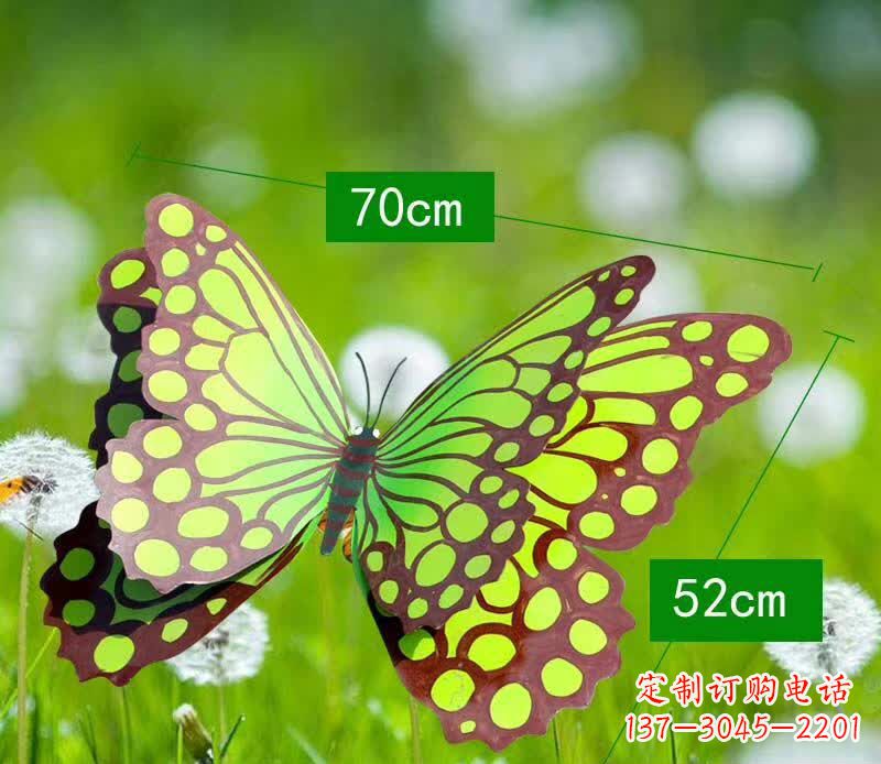 贵州不锈钢蝴蝶雕塑彩色园林的精灵