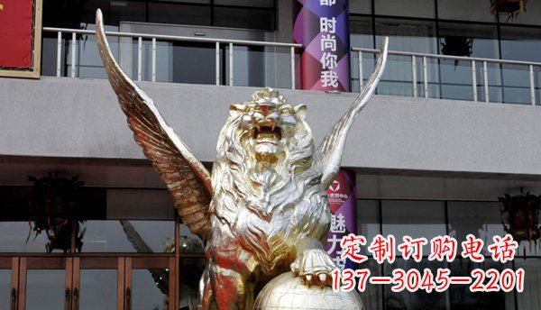 贵州铜雕狮子西洋狮子的精美雕塑