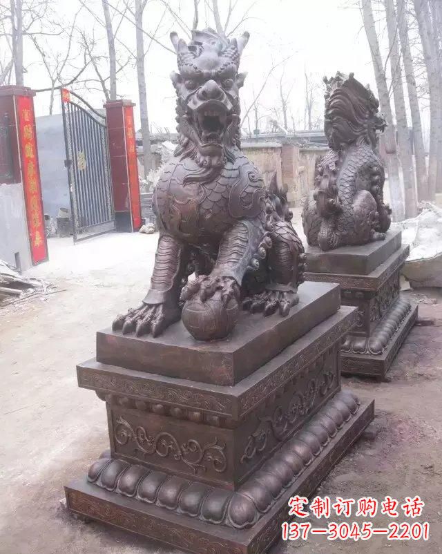 贵州麒麟雕塑古老而又神秘