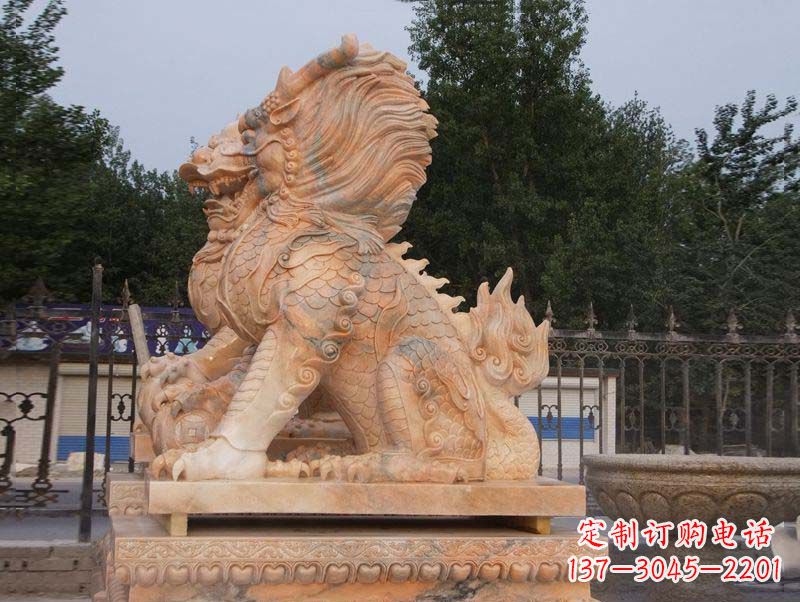 贵州麒麟门口镇宅石雕