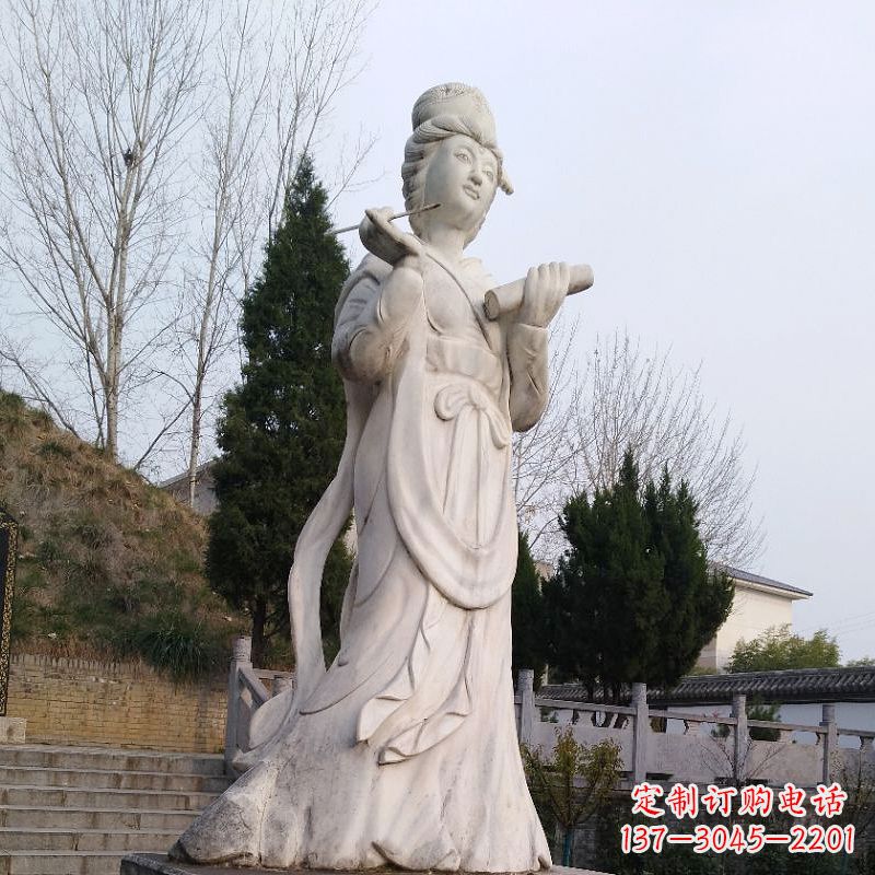 贵州蔡文姬石雕塑像-景区园林古代著名人物才女文学家雕塑