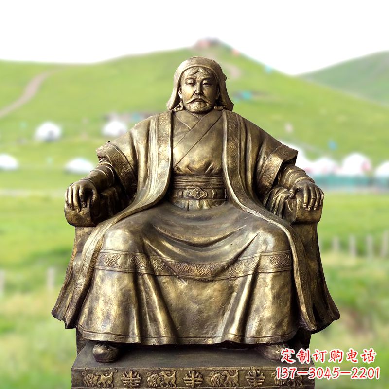 贵州成吉思汗一件经典的玻璃钢雕塑