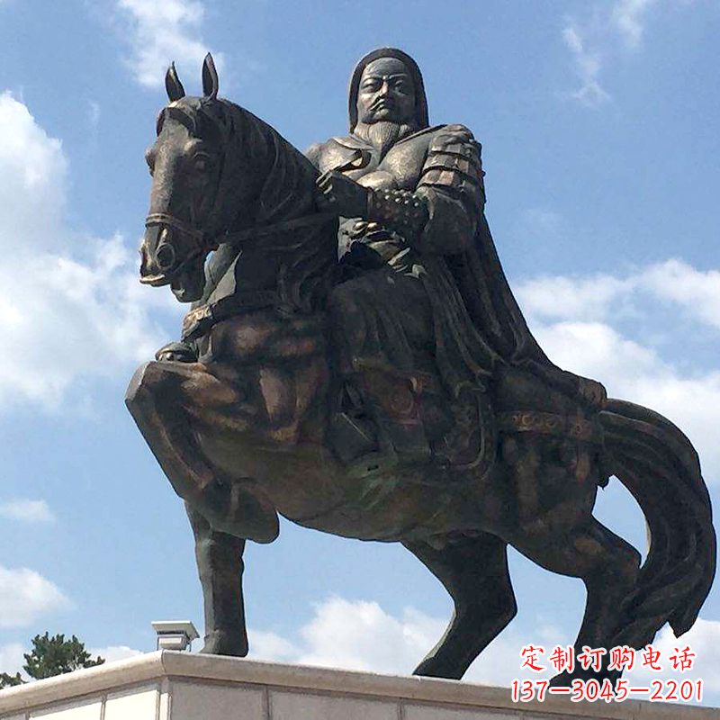 贵州成吉思汗驰骋铜像象征着不朽的传奇