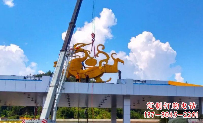 贵州精美不锈钢龙雕塑,点缀城市之美