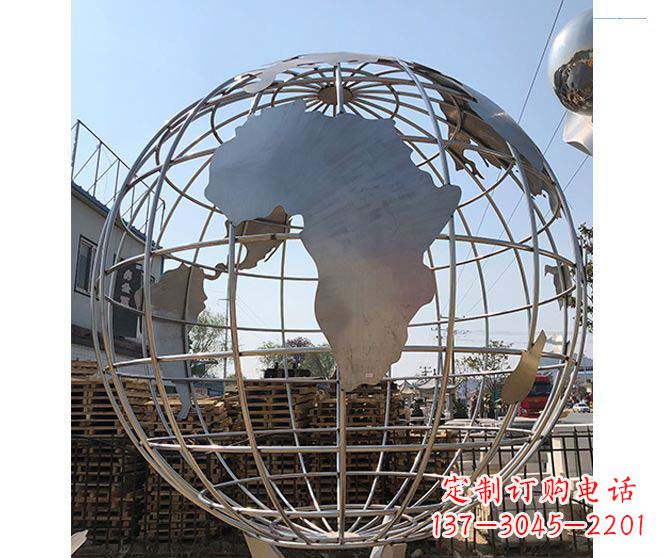 贵州以城市为灵感的不锈钢地球仪雕塑
