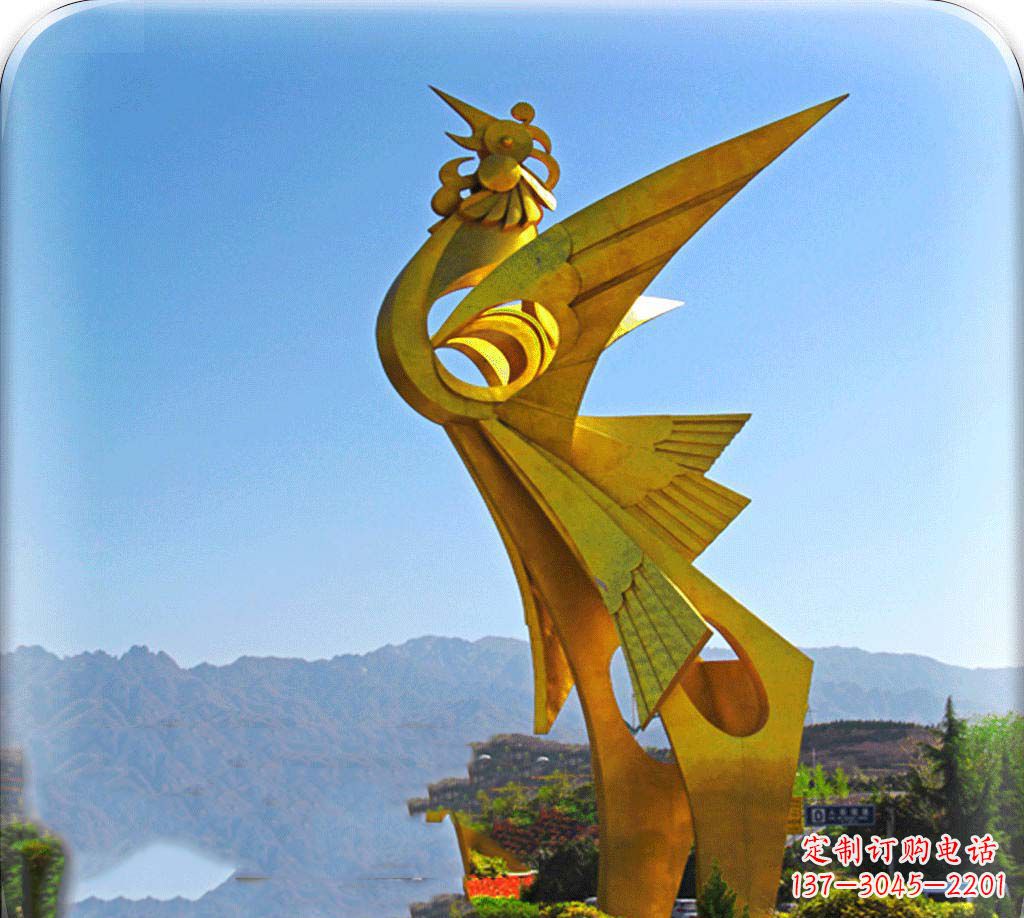 贵州城市美化之翅——凤凰景观雕塑