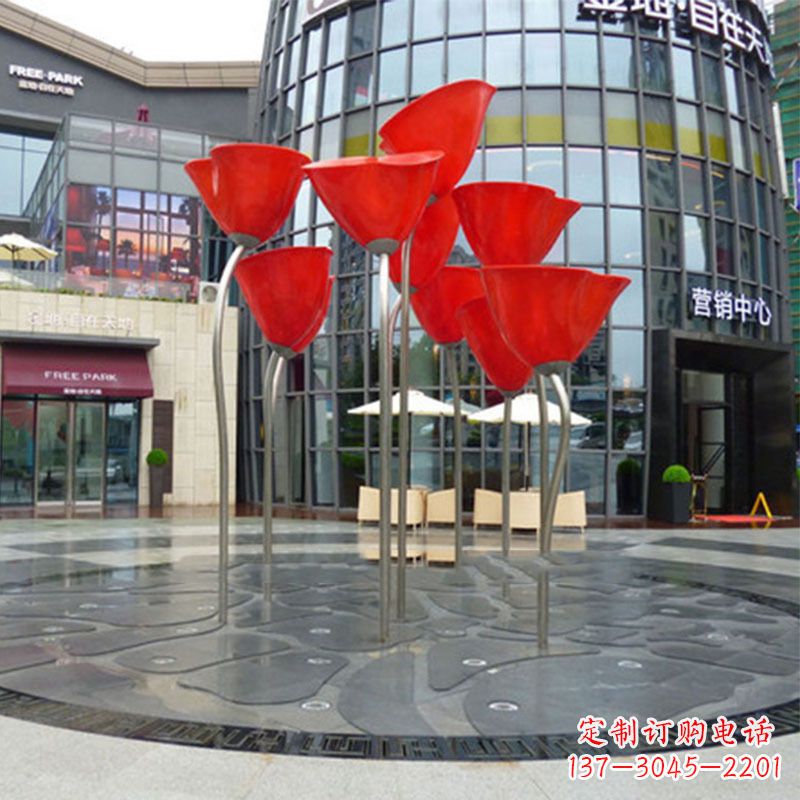 贵州玫瑰雕塑点缀城市景观的绚烂之美