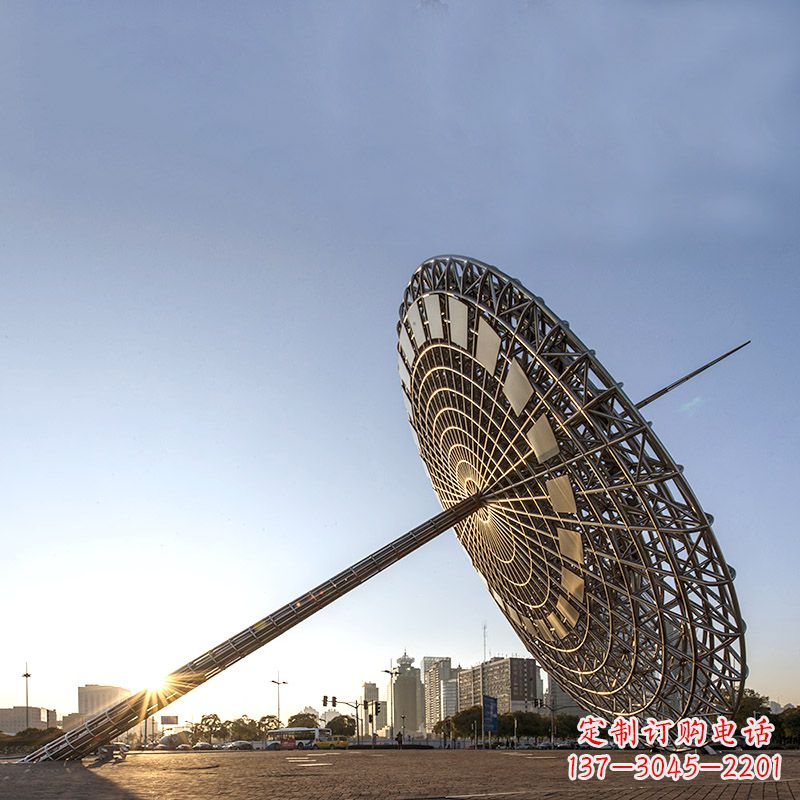 贵州城市广场大型不锈钢创意日晷景观雕塑