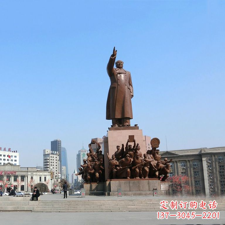 贵州城市广场毛主席大型人物群景观