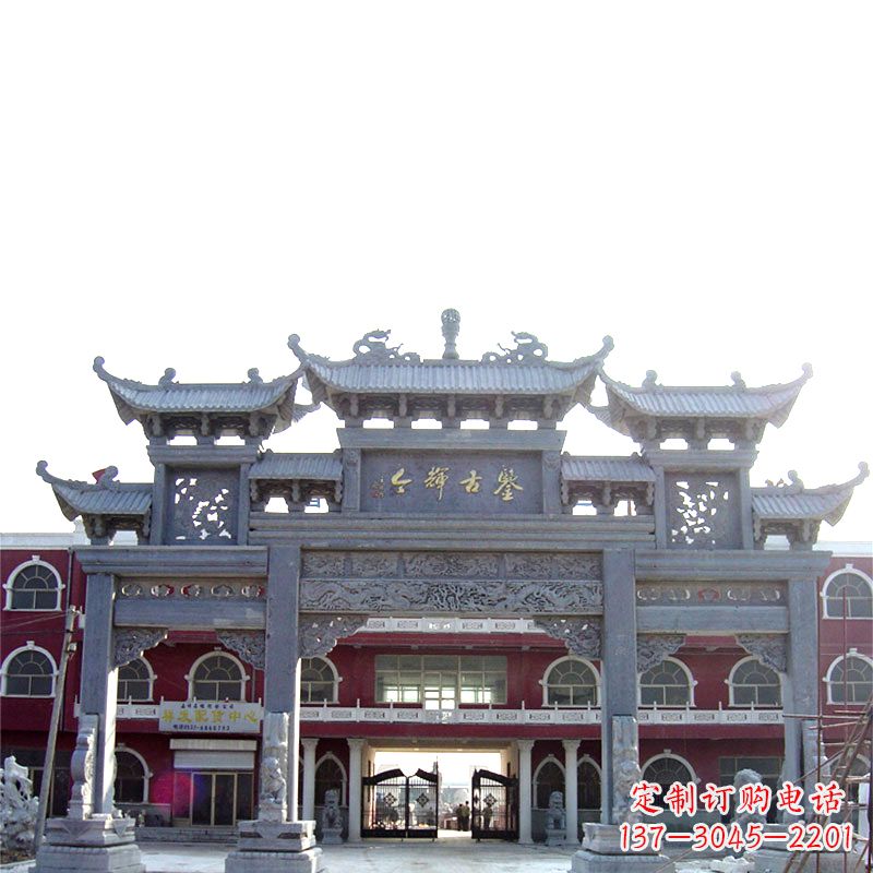 贵州石雕牌楼极致精美的城市艺术