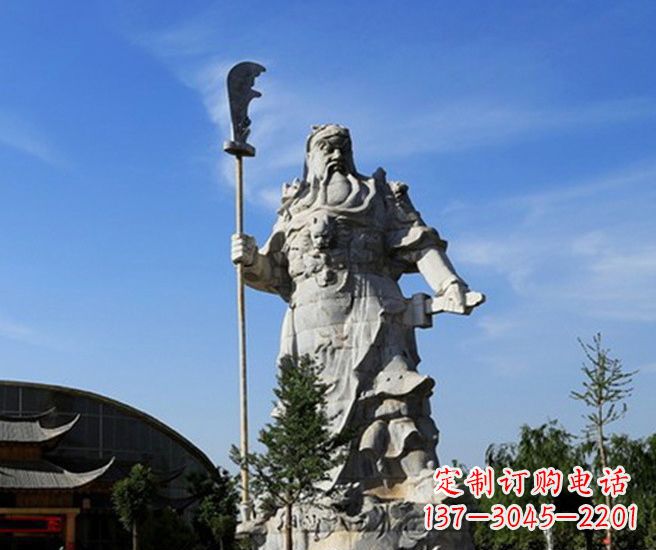 贵州关公雕塑持刀武财神