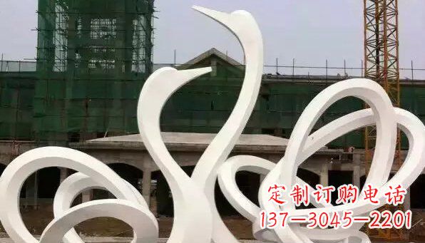贵州不锈钢天鹅雕塑给人以美丽的感受