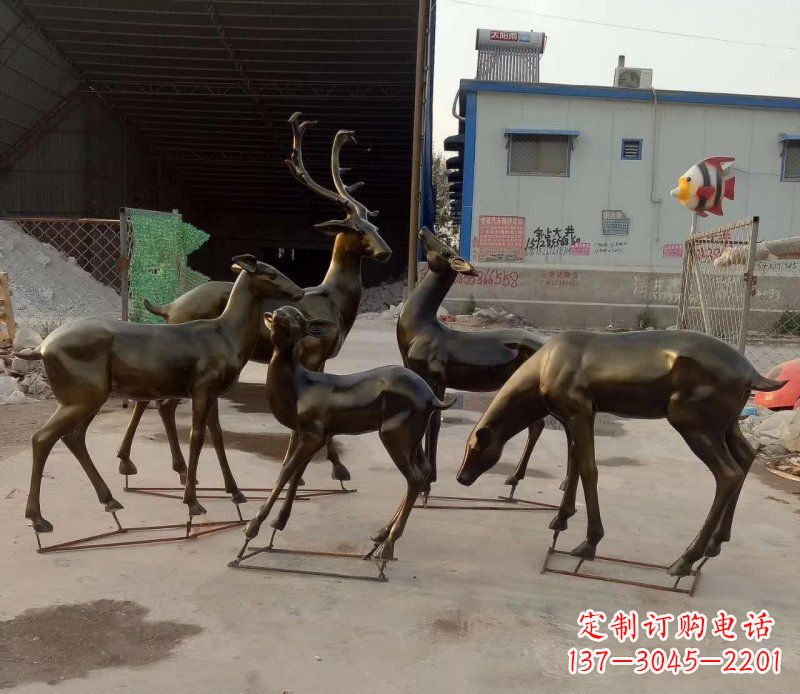 贵州鹿雕塑抽象之美