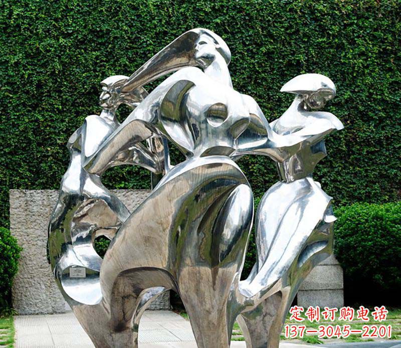 贵州抽象女性的魅力不锈钢景观雕塑